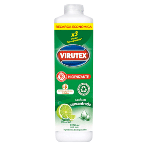Lavalozas Higienizante Virutex Limón Recarga 1200 ml