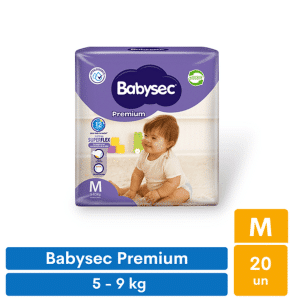 Pañales Babysec Premium M (20 unid)