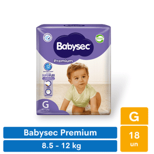 Pañales Babysec Premium G (18 unid)