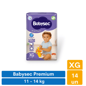 Pañales Babysec Premium XG (14 unid)