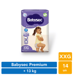 Pañales Babysec Premium XXG (14 unid)