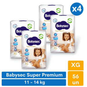 Pañales Babysec Super Premium XG (56 unid)
