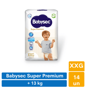 Pañales Babysec Super Premium XXG (14 unid)