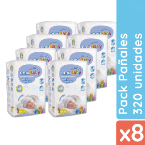 Pañales Emubaby RN (320 unid)