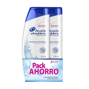 Pack Shampoo Head & Shoulders Limpieza Renovadora 2x375 ml