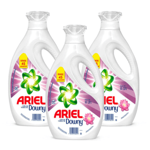 Detergente Líquido Concentrado Ariel Toque de Downy 1.8 lts x3
