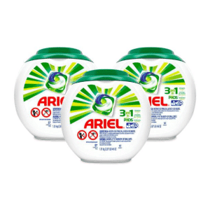 Detergente Cápsulas Ariel Pods 57 Unid x3