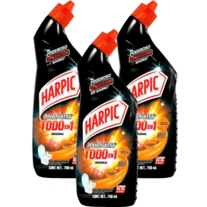 Limpiador Desinfectante Inodoro Harpic Max Power Original 750 ml x3