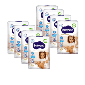 Pañales Babysec Super Premium XG (112 unid)