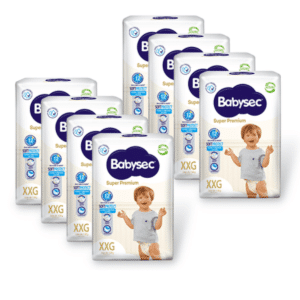 Pañales Babysec Super Premium XXG (112 unid)