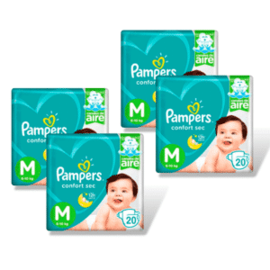 Pañales Pampers Confort Sec M (80 unid)