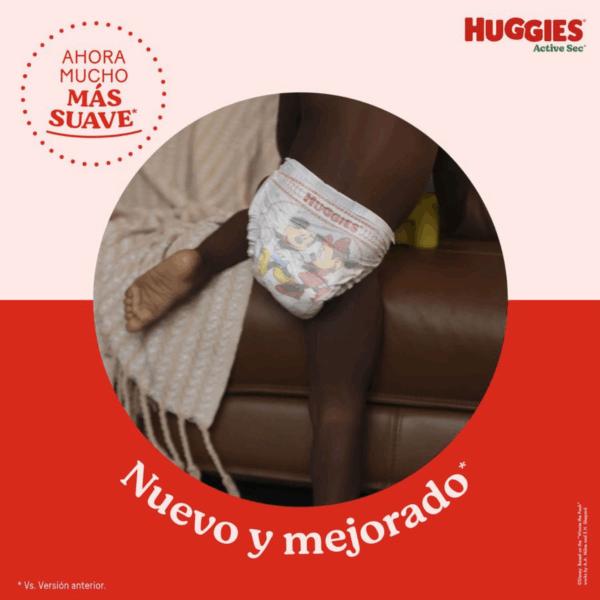 Pañal Huggies Active Sec M 70 Un