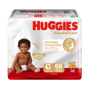 Pañal Huggies Natural Care G 66 unidades