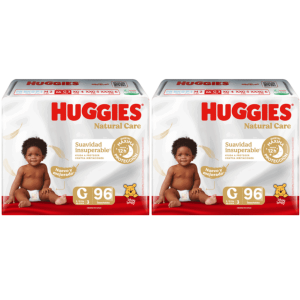 Pañal Huggies Natural Care G 96 UN x 2
