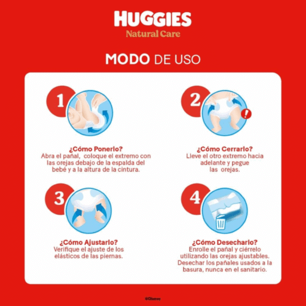 Pañal Huggies Natural Care G 96 UN x 2