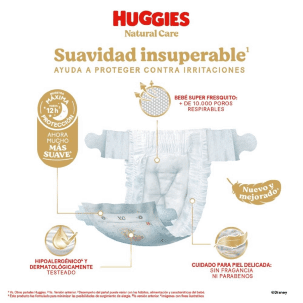 Pañal Huggies Natural Care G 96 UN x 2
