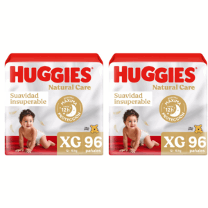 Pañales Huggies Natural Care XG 96 Unidades x 2UN