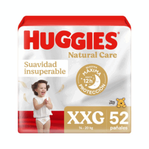 Pañales Huggies Natural Care XXG 52 Un