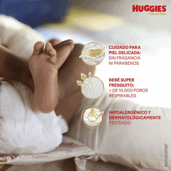 Pañales Huggies Natural Care XXG 52 Un