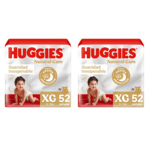 Pañales Huggies Natural Care XXG 52 Unidades x 2 UN
