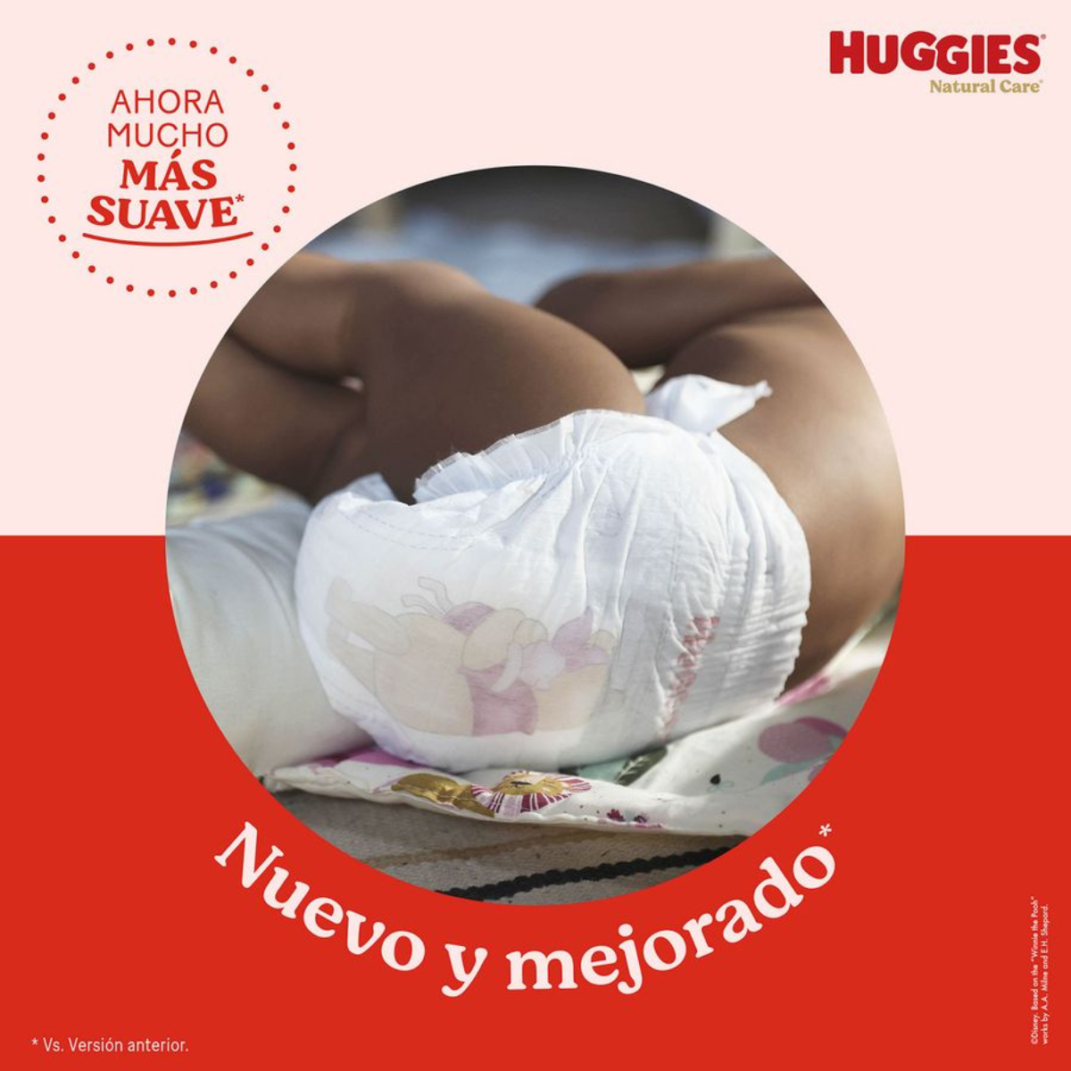 Pañal Huggies Natural Care M 70 Un