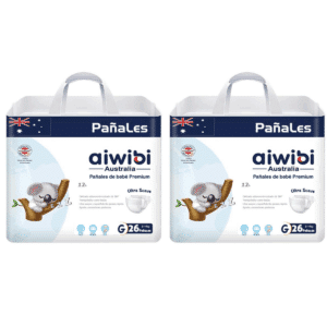 PAÑALES AIWIBI TALLA G 26 UND x 2 (52 pañales)