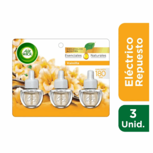 Repuesto Aromatizante Ambiental Eléctrico Air Wick Vainilla Super Pack